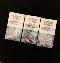 Pokemon Scarlet & Violet Stellar Crown Half Booster - 18 Packs Factory Sealed - Image 3