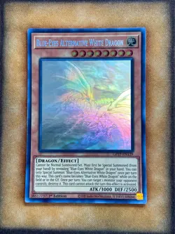 Yugioh Blue-Eyes Alternative White Dragon GFTP-EN129 Ghost Rare 1st Ed NM - Image 1