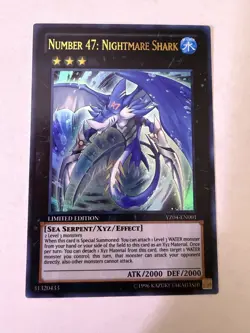 Yugioh - Number 47: Nightmare Shark - Ultra - Limited - YZ04-EN001 - NM - Image 1