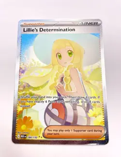 Pokemon Lillie's Determination SIR 184/132 Mega Evolutions - English - Image 3