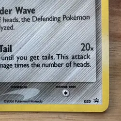 Pokemon Pikachu TCG 2006 Delta Species Promo 035 Holo Black Star Pokemon Card - Image 4