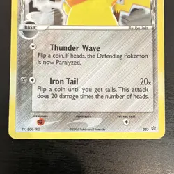 Pokemon Pikachu TCG 2006 Delta Species Promo 035 Holo Black Star - Image 3
