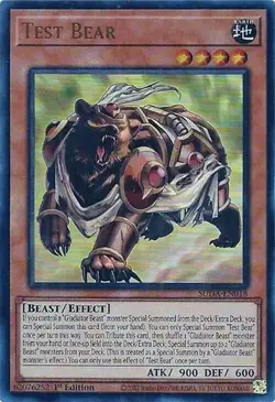 Test Bear SUDA-EN018 Ultra Rare Yugioh YGO Supreme Darkness - Image 1