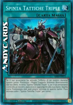 SPINTA TATTICHE TRIPLE • Rara Collector Prismatica • RA03 IT072 • 1Ed • Yugioh! - Image 1