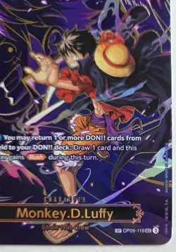 One Piece OPTCG English Monkey. D. Luffy SP OP09-119 Carrying On His Will - NM - Image 5