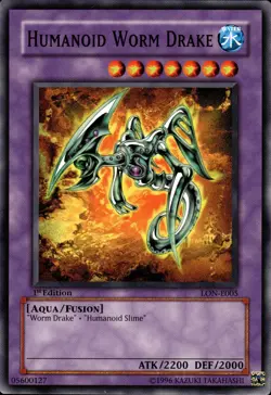 Humanoid Worm Drake - 1st Edition LON-E005 - NM - YuGiOh - Image 1