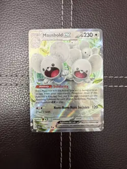 Pokemon TCG - Maushold ex - 155/182 - S&V Paradox Rift - NM Double Rare (2023) - Image 1
