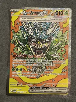 Pokemon TCG Teal Mask Ogerpon EX 145/131 Special Illustration Rare Near Mint - Image 1