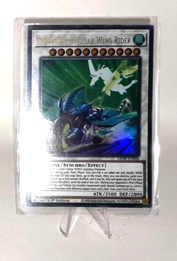 YuGiOh Hi-Speedroid Clear Wing Rider Ultra Rare 1st Edition LED8-EN006 NM - Image 1