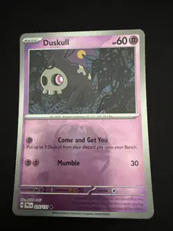 Pokemon Duskull Master Ball Reverse Holo 035/131 Prismatic Evolutions Near Mint - Image 1