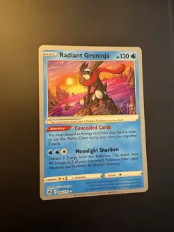 Radiant Greninja 046/189 2022 World Championship Deck NM Rare Pokemon TCG - Image 1