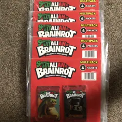 Panini Italian Brainrot Trading Card Collection Packs 5 multipacks newSealed - Image 1