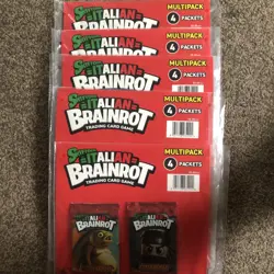 Panini Italian Brainrot Trading Card Collection Packs 5 multipacks newSealed - Image 2