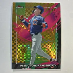 2026 Topps Finest Pete Crow-Armstrong Cubs #235 Gold Refractor RARE 🔥#25/50🔥 - Image 1