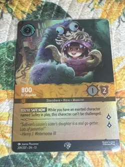Disney Lorcana Boo-In Disguise 209/207 Attack Of The Vines Monsters, Inc. - Image 1