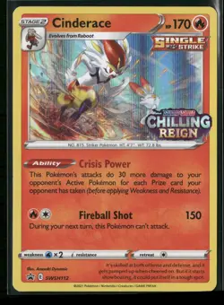 Cinderace - (Prerelease) Holo Promo SWSH: Sword & Shield Promo Cards SWSH112 NM - Image 1