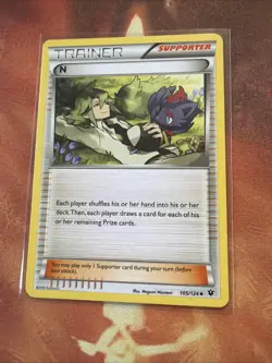 Pokemon Supporter N 105/124 Fates Collide Uncommon NM Condition Card - Image 2