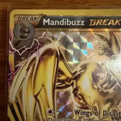 LP Mandibuzz BREAK XY182 Black Star Promo XY BREAKthrough 2015 Pokemon card - Image 3