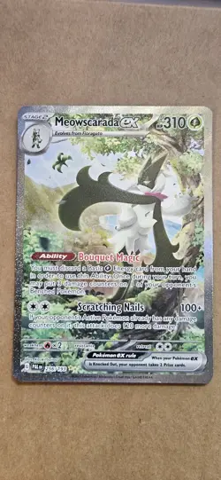 Meowscarada EX 256/193 - Paldea Evolved - Pokemon Card SV02 Scarlet & Violet- NM - Image 1