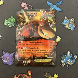Camerupt EX 29/160 MP -Ultra Rare Pokemon Card- Primal Clash (9q) - Image 1