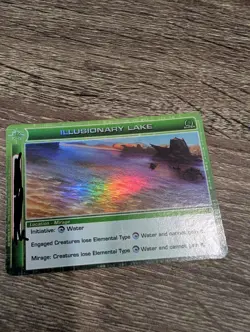 Chaotic Illusionary Lake 206/222 Super Rare Holo Foil Location Card - Image 1