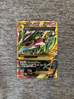Mega M Rayquaza EX 98/98 XY Ancient Origins Mega Gold Full Art Pokemon Card - Image 1