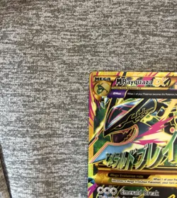 Mega M Rayquaza EX 98/98 XY Ancient Origins Mega Gold Full Art Pokemon Card - Image 3