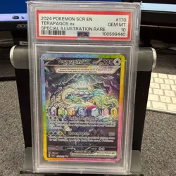 Pokemon Terapagos ex Card Unisex PSA 10 Multi New Stellar Crown SIR 170/142 - Image 1