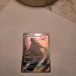 Pokemon TCG Scarlet & Violet Paldea Evolved Tyranitar Holo Card 222/193 NM - Image 1
