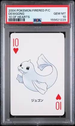Dewgong PSA 10 POP 1 Pokemon Center FireRed Poker Playing Card 2004 1 Of 1 Grail - Image 1