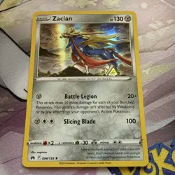 Pokemon Card Zacian Crown Zenith Holo Rare 094/159 Near Mint - Image 1