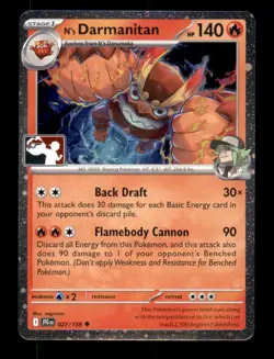 N's Darmanitan 027/159 Prize Pack Series Cards Pokemon Cosmos Holo NM - Image 1