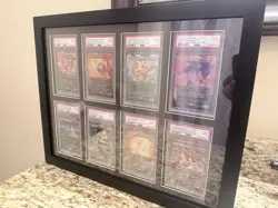 Sonic The Hedgehog Magic The Gathering Secret Lair PSA Graded 8 Card Framed Set - Image 1