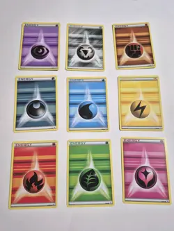 Pokemon XY Generations COMPLETE SET Com NON-holo Basic Energy Cards -Lot of 9 - Image 1