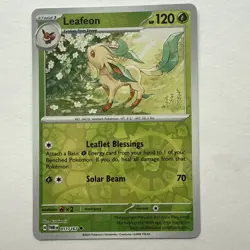 Leafeon 2 Card Lot ~Cute cards~ Pokemon TCG - 1 Reverse Holo Card - Image 2