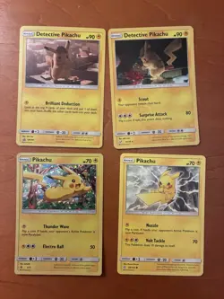 Pokemon TCG Pikachu Card Detective Pikachu Holo Card, McDonald's Promo Holo. - Image 2