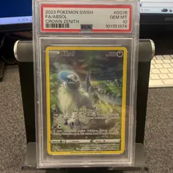 Pokemon Trading Card Unisex PSA 10 Black New Crown Zenith Absol GG16 Full Art - Image 1