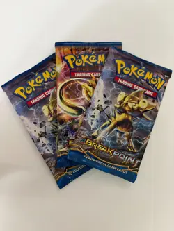 Pokemon TCG XY BREAKpoint Booster Pack Lot of 3 Sealed 10 Cards Gyarados Luxray - Image 1