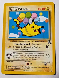 Pokemon Card - TCG Flying Pikachu Promo Regular Card #25 - Image 1