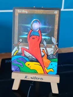 MTG Altered Card Sol Ring Original Art Magic The Gathering - K.Alters - Image 2