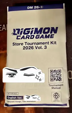 Digimon Card Game Store Tournament Kit Vol. 3 2026 Sealed - Navy Kit - Image 1