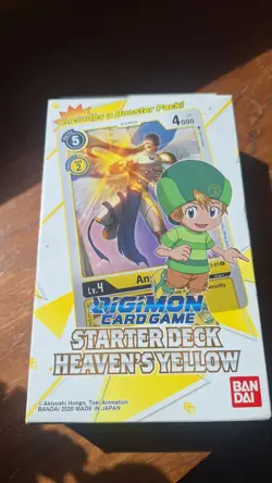 Digimon Card Game Starter Deck Heaven’s Yellow ST-3 Sealed Includes Booster Pack - Image 1