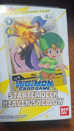 Digimon Card Game Starter Deck Heaven’s Yellow ST-3 Sealed Includes Booster Pack - Image 4