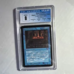 MTG Beta Steal Artifact CGC 8 Quad++ NM/Mint (Mint centering) 1993 - Image 1