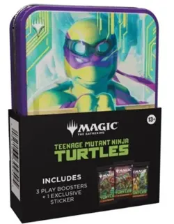 Magic the Gathering TMNT 5 Tin Booster Collection 15 Play Booster Packs Sealed - Image 3