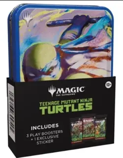 Magic the Gathering TMNT 5 Tin Booster Collection 15 Play Booster Packs Sealed - Image 5