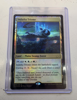 Magic: The Gathering Indatha Triome EN [IKO 248/274] Foil Rare Land 2020 - Image 1