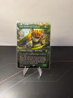 Loot, Exuberant Explorer (Borderless) 336 Foundations Magic: The Gathering NM - Image 1