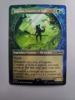MTG Legolas, Counter of Kills LotR: Tales of Middle-earth Surge Foil Showcas Unc - Image 1