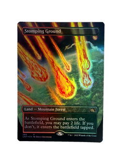 Stomping Ground (Borderless) Unfinity Foil Rare #280 MTG NM - Shock Land - Image 1